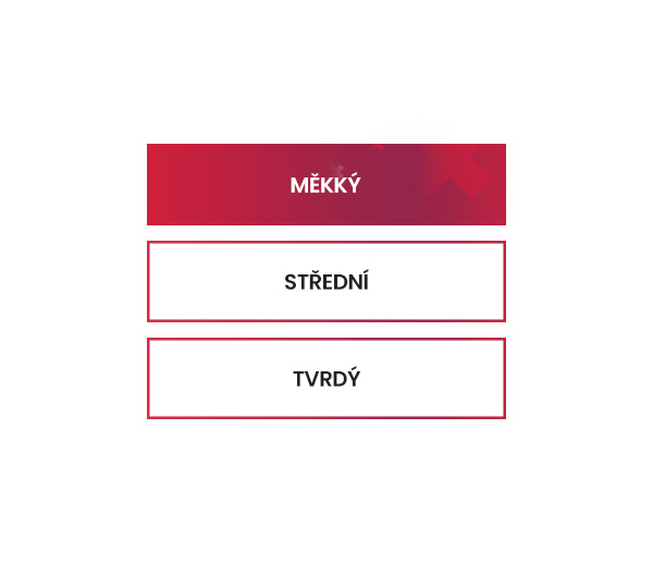 Tvrdost – měkký