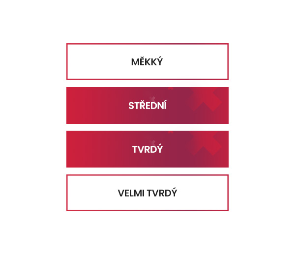 Twardość - średni-twardy
